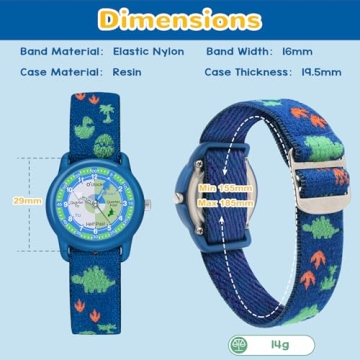 Kids Watch with Elastic Strap - Fun Learning Timepiece