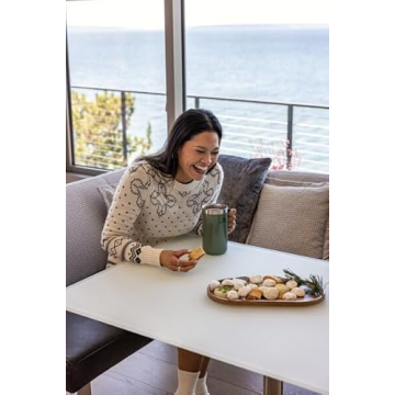 Stanley Stay Hot Camp Mug - Durable 18/8 Stainless Steel Insulated Mug - Splash-Free Tritan™ Drink-Thru Lid - 24 OZ - Hammertone Green