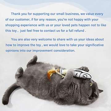 SNOWLOVE Catnip Toys Pack with Feathers & Bells for Cats