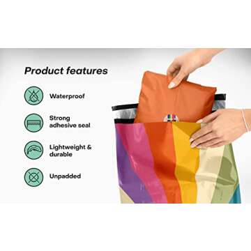 Package Mint Poly Mailers 10x13 Waterproof Shipping Bags