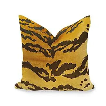 ArogGeld Tiger Velvet Pillow Cover for Home Decor