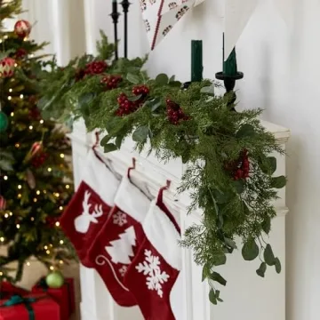 Elegant 6.3FT Christmas Cedar Garland for Year-Round Use
