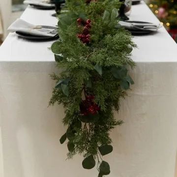 Elegant 6.3FT Christmas Cedar Garland for Year-Round Use