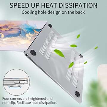 Watbro Stylish Marble MacBook Air Case & Keyboard Cover