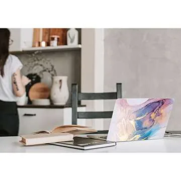Watbro Stylish Marble MacBook Air Case & Keyboard Cover