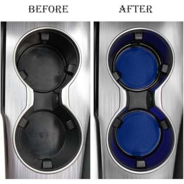 SINGARO Universal Car Coaster - Stylish & Durable Set of 4