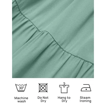 ZESICA Women's Flutter Sleeve Midi Dress Summer Casual Elegant