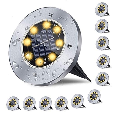 Rayolon Solar Ground Lights - Bright & Waterproof