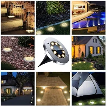 Rayolon Solar Ground Lights - Bright & Waterproof