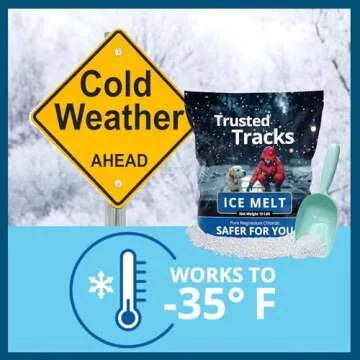 Ice Melt, Pet Safe Ice Melt, 10 LBS Premium Snow Melter with Scoop, Pure Magnesium Chloride, Safer for Pets, Concrete, Effective to -35 F, 10 lb