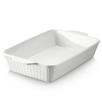 DOWAN 9x13 Ceramic Casserole Dish - Oven Safe, Elegant & Durable Bakeware