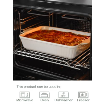 DOWAN Ceramic Baking Dish Oven Safe Elegant Bakeware