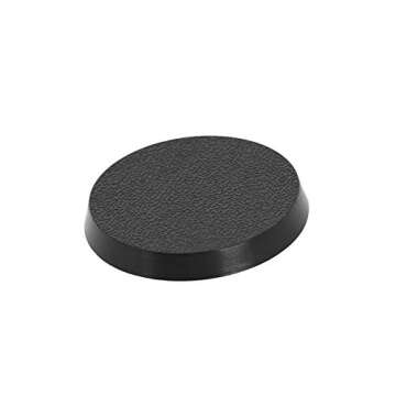 Evemodel MB432 100pcs Round Plastic Model Bases 32mm or 1.3inch for Gaming Miniatures or Wargames Table Games