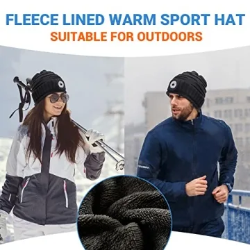 Rechargeable Men's Beanie Hat with Light for All Occasions