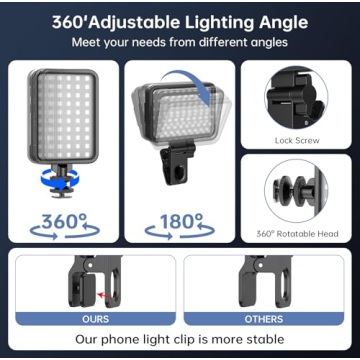 Portable Selfie Light with 84 LED for Perfect Photos