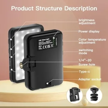 Portable Selfie Light with 84 LED for Perfect Photos