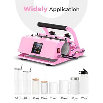 Findcolor Pro Tumbler Heat Press - 11-30 OZ Custom Crafting