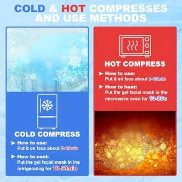 2Pack Cold Cooling Eye Mask, Reusable Gel Hot/Colder Therapy Bead with Plush Backing for Headache,Puffiness,Migraine,Stress Relief,Skin Care and Dry(Green)