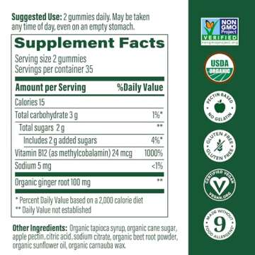 ​MegaFood Vitamin B12 Energy Gummies - Vegan - With Methyl B12 Vitamins to Support Cellular Energy...