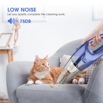 Lightweight Cordless Handheld Vacuum with LED Light