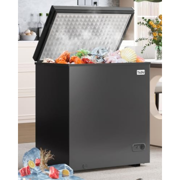 TABU Chest Deep Freezer, 7 Cubic Feet Chest Freezer with 7 Level Adjustable Temperature& Removable S...
