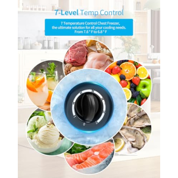 TABU Chest Deep Freezer with Adjustable Temperature Control