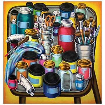 Jacquard Textile 9 Color Exciter Set - Permanent Fabric Paint for Clothes, Furniture Upholstery, Sho...