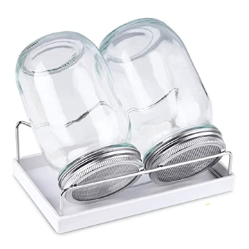 Sprouting Jar Kit with Stainless Steel Lids for Home Sprouting