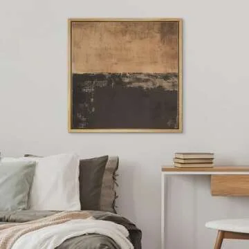 SIGNWIN Earthy Abstract Framed Canvas Art for All Rooms