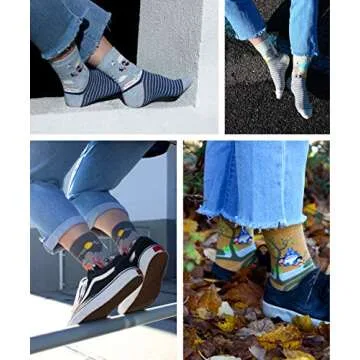 LIVEBEAR Women's Anime Socks - Cute & Comfortable