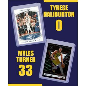 Indiana Pacers Cards: Tyrese Haliburton, Myles Turner, Pascal Siakam, Obi Toppin, Reggie Miller, T. ...