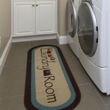 Stylish Machine Washable Laundry Room Rug Non-Slip