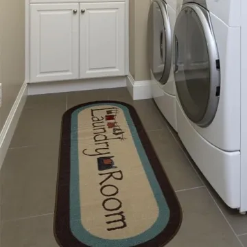 Stylish Machine Washable Laundry Room Rug Non-Slip
