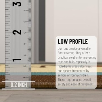 Stylish Machine Washable Laundry Room Rug Non-Slip