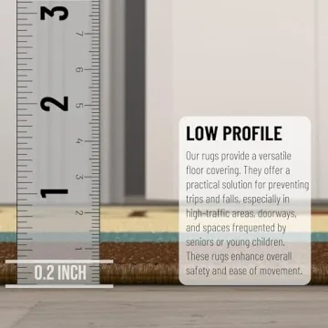 Stylish Machine Washable Laundry Room Rug Non-Slip