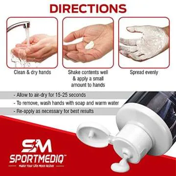 Sportmediq Pro Grade Liquid Chalk – Mess Free Professional Hand Grip for Gym, Weightlifting, Rock Climbing, Gymnastics, Rock Climbing - Dries in Seconds - 8.5 Oz