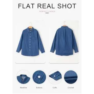 Astylish Women Chambray Denim Blouse for All Occasions