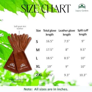 Legacy Gardens Medium Brown Thorn Proof Garden Gloves