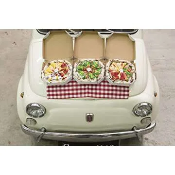 Rainbow Socks - Pizza Box Socks - 4 pairs MIX HawaiiCapriciosaPepperoni Cotton Socks L Made In EU