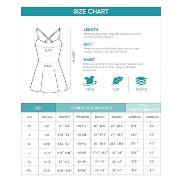 Heathyoga Women's Tennis Dress Built-in Shorts Stylish Athletic Dress