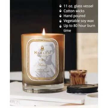 Frederick Luxury Candle: Elegant Soy Wax Gift with 80 Hour Burn