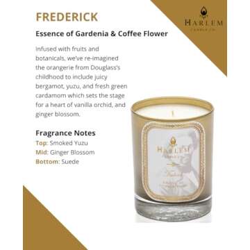 Frederick Luxury Candle: Elegant Soy Wax Gift with 80 Hour Burn