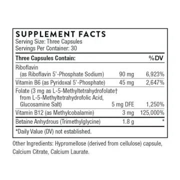 Thorne Methyl-Guard Plus - Essential B Vitamins for Energy