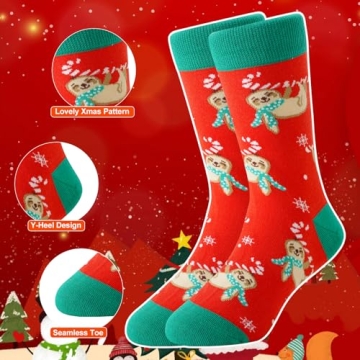 TOAMOUR Christmas Socks for Kids - Festive Holiday Gifts