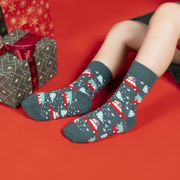 TOAMOUR Christmas Socks for Kids - Festive Holiday Gifts