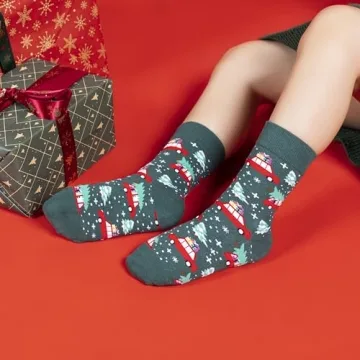 TOAMOUR Christmas Socks for Kids - Festive Holiday Gifts