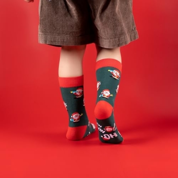 TOAMOUR Christmas Socks for Kids - Festive Holiday Gifts