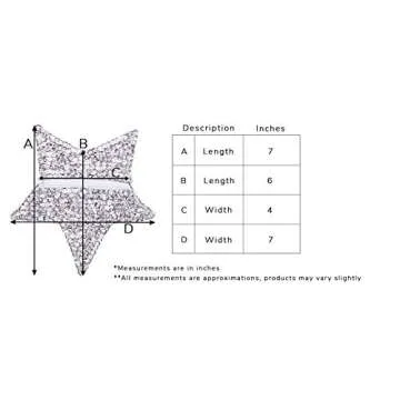 SHU-SHI Girls Toddler Sequin Purse Star Shaped Bag Crossbody Long Strap