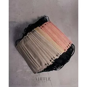 Colorful VIRTUE CODE 3-Ply Disposable Face Masks 50 Pack