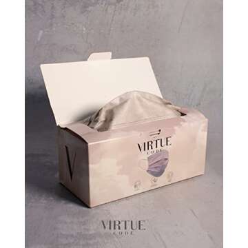 Colorful VIRTUE CODE 3-Ply Disposable Face Masks 50 Pack